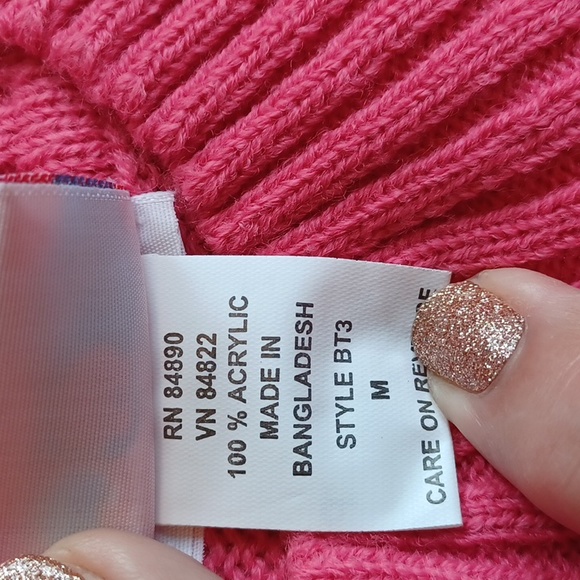 Haband amercian sweetheart sweater size medium pink new with tags - Picture 4 of 5